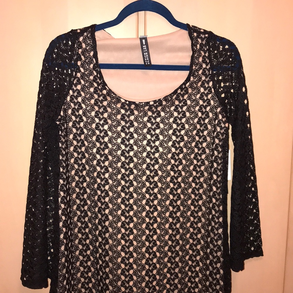 Design Lab Black Noir Lace Dress
